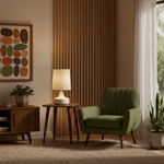 Caroline Ceramic Table Lamp – Sculptural Bedside Lighting in Cream or Grey-Green