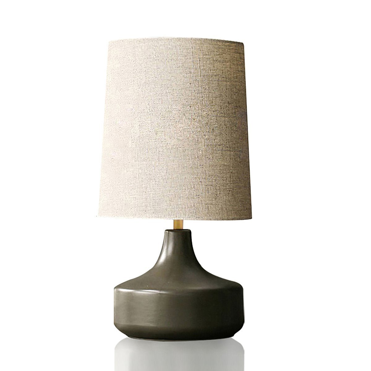 Caroline Ceramic Table Lamp – Sculptural Bedside Lighting in Cream or Grey-Green