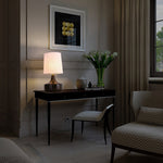 Caroline Ceramic Table Lamp – Sculptural Bedside Lighting in Cream or Grey-Green