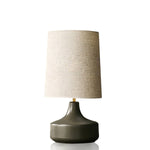 Caroline Ceramic Table Lamp – Sculptural Bedside Lighting in Cream or Grey-Green