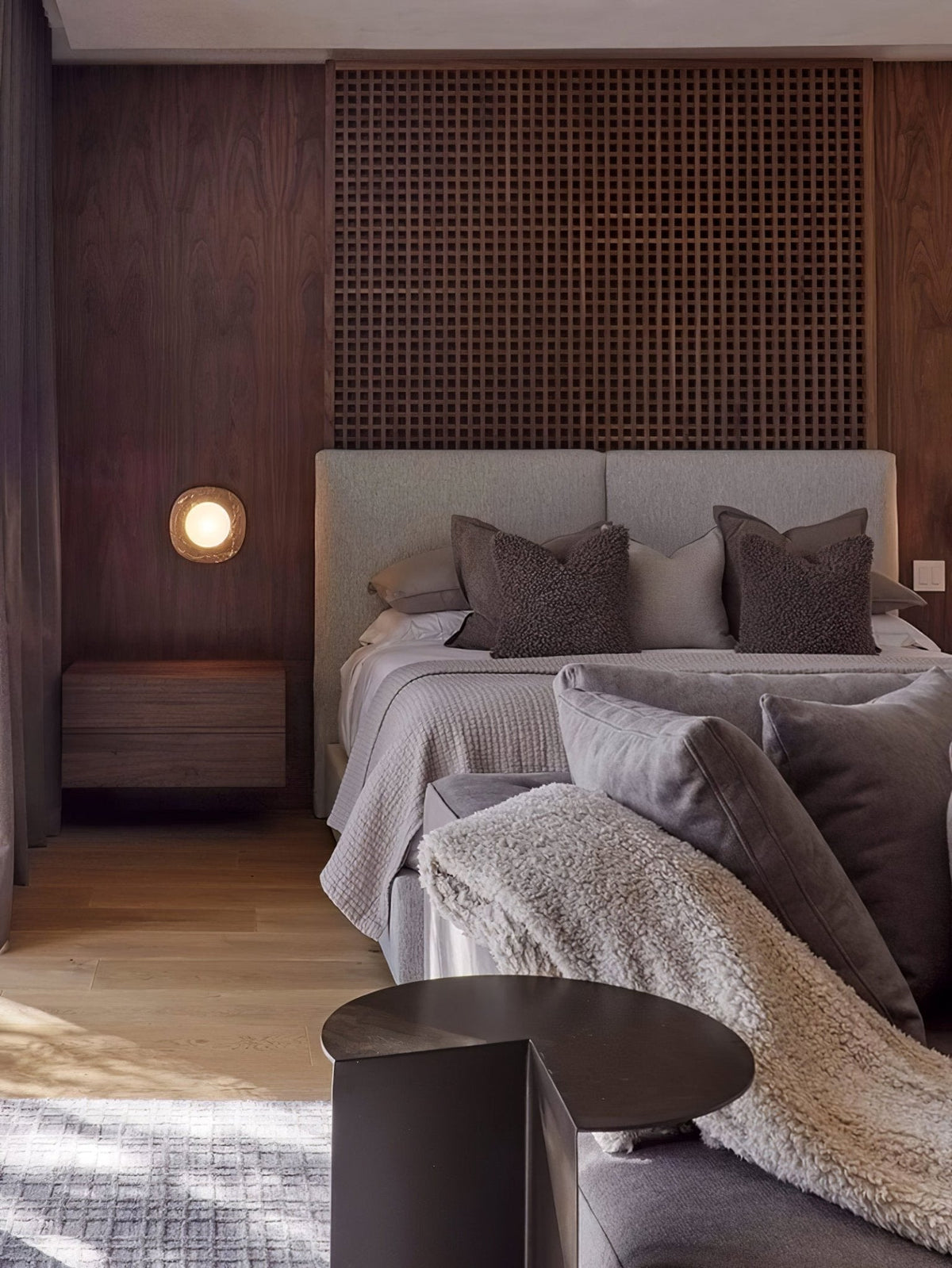 Carrara Cusp Marble Wall Sconce with Opal Glass Sphere