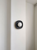Carrara Cusp Marble Wall Sconce with Opal Glass Sphere