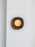 Carrara Cusp Marble Wall Sconce with Opal Glass Sphere
