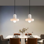 Carrara Alabaster Pendant Light – Modern Minimalist Ceiling Lamp