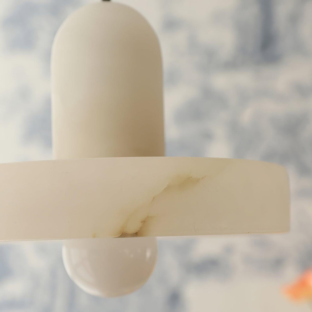 Carrara Alabaster Pendant Light – Modern Minimalist Ceiling Lamp