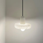 Carrara Alabaster Pendant Light – Modern Minimalist Ceiling Lamp