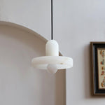 Carrara Alabaster Pendant Light – Modern Minimalist Ceiling Lamp