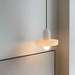 Carrara Alabaster Pendant Light – Modern Minimalist Ceiling Lamp