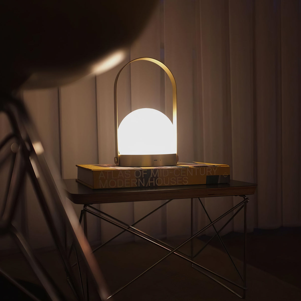 Carrie Built In Battery Table Lamp