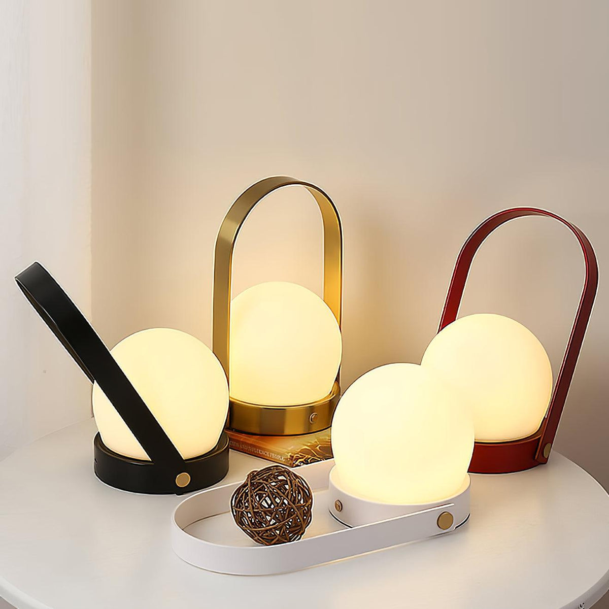 Carrie Built In Battery Table Lamp