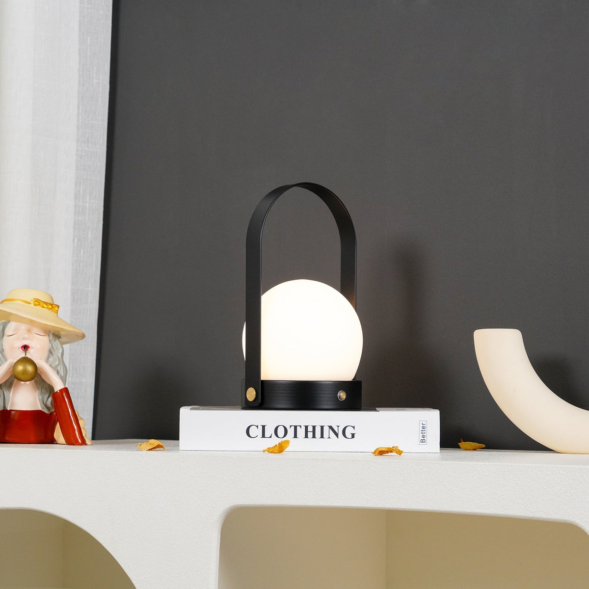 Carrie Built In Battery Table Lamp