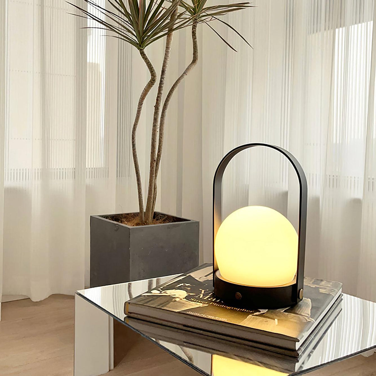 Carrie Built In Battery Table Lamp