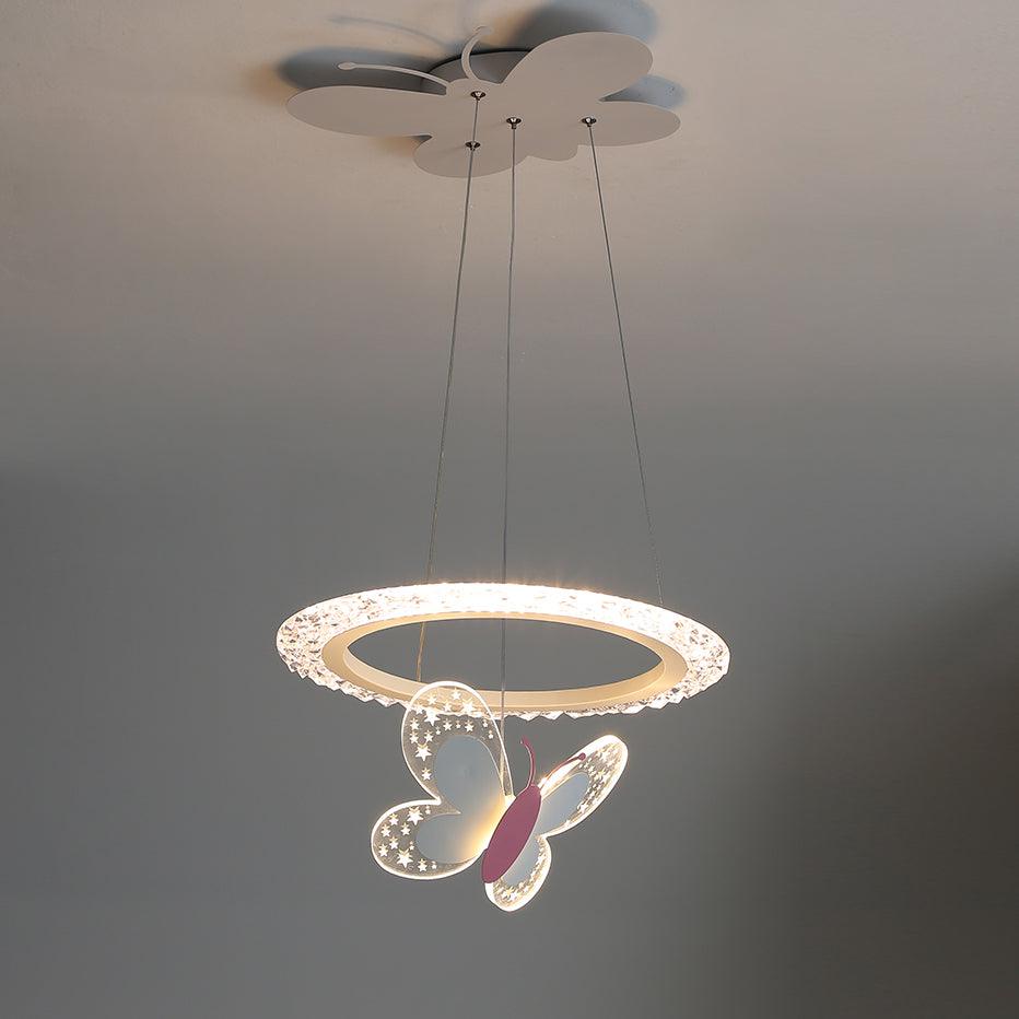 Lumière Butterfly Acrylic Pendant Light – Designer LED Ceiling Lamp for Kids' Rooms