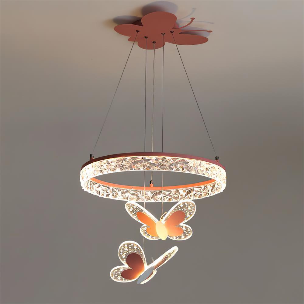 Lumière Butterfly Acrylic Pendant Light – Designer LED Ceiling Lamp for Kids' Rooms