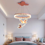 Lumière Butterfly Acrylic Pendant Light – Designer LED Ceiling Lamp for Kids' Rooms