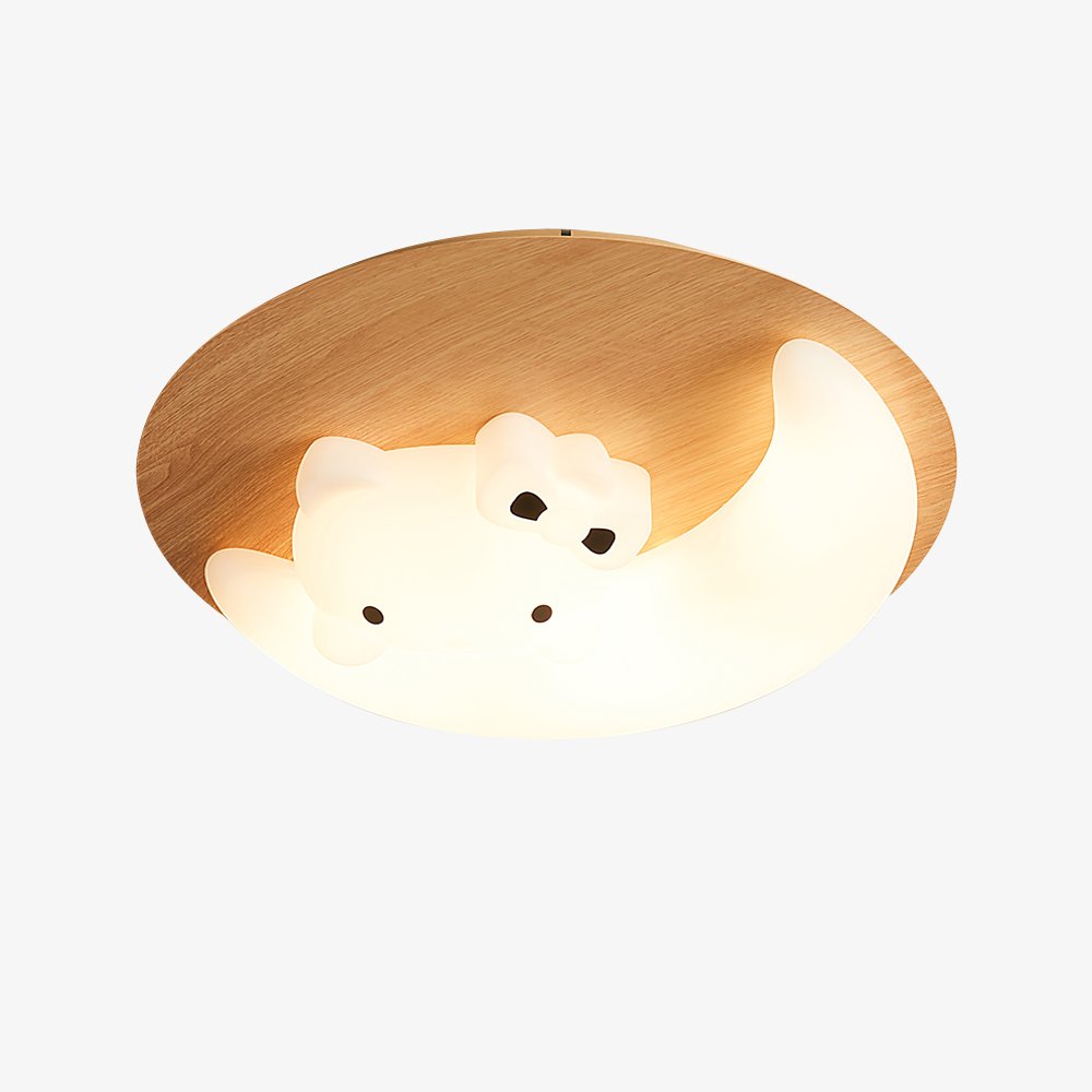 Cartoon Moon Cat Ceiling Lamp