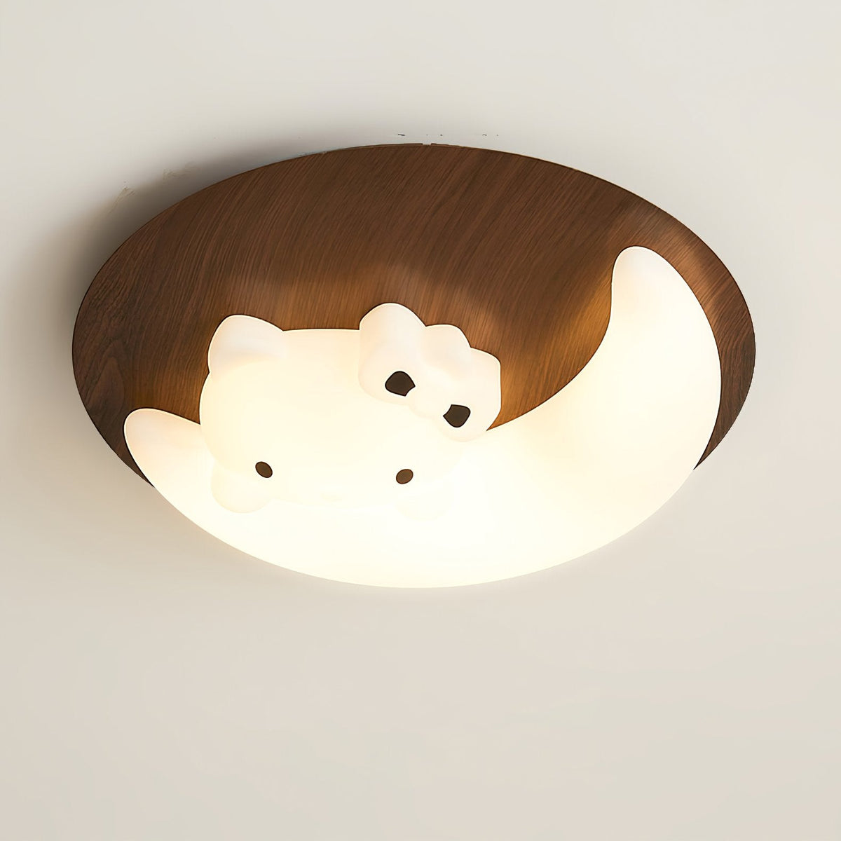 Cartoon Moon Cat Ceiling Lamp