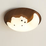 Cartoon Moon Cat Ceiling Lamp