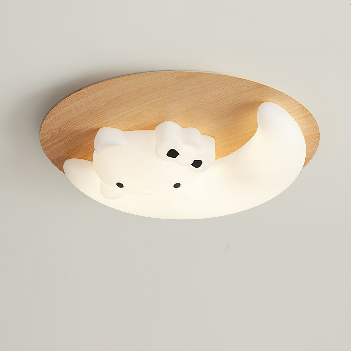 Cartoon Moon Cat Ceiling Lamp