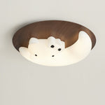 Cartoon Moon Cat Ceiling Lamp