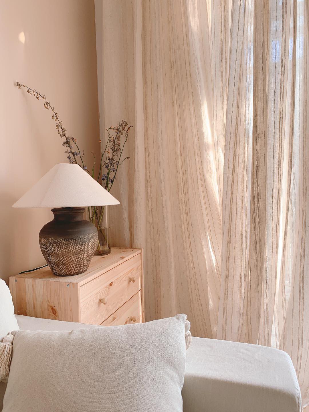 Carved Ceramic Table Lamp
