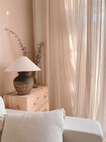 Carved Ceramic Table Lamp