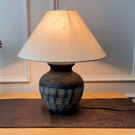 Carved Ceramic Table Lamp