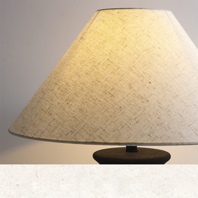 Carved Ceramic Table Lamp
