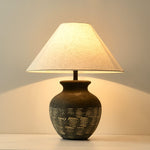 Carved Ceramic Table Lamp