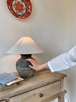 Carved Ceramic Table Lamp