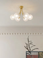 Carved Glass Ceiling Lamp