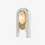 Cascada Alabaster Wall Sconce in Brushed Brass with LED