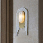 Cascada Alabaster Wall Sconce in Brushed Brass with LED