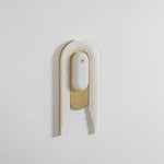 Cascada Alabaster Wall Sconce in Brushed Brass with LED