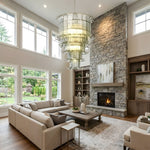 Cascade Glass Green Chandelier | Handcrafted Murano Glass Pendant for Dining & Living Rooms