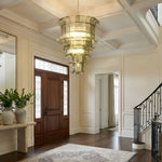 Cascade Glass Green Chandelier | Handcrafted Murano Glass Pendant for Dining & Living Rooms