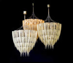 Cascade Aluminum Chain Chandelier – Modern Sculptural Pendant Light for Dining and Living Spaces