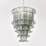 Cascade Glass Green Chandelier | Handcrafted Murano Glass Pendant for Dining & Living Rooms