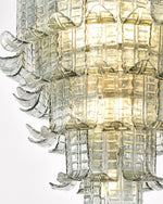 Cascade Glass Green Chandelier | Handcrafted Murano Glass Pendant for Dining & Living Rooms