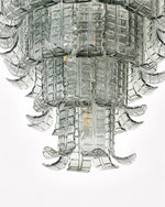 Cascade Glass Green Chandelier | Handcrafted Murano Glass Pendant for Dining & Living Rooms