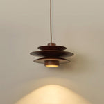 Cascade Wooden Disc Pendant Light – Modern Organic Chandelier for Dining & Living Spaces