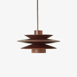 Cascade Wooden Disc Pendant Light – Modern Organic Chandelier for Dining & Living Spaces