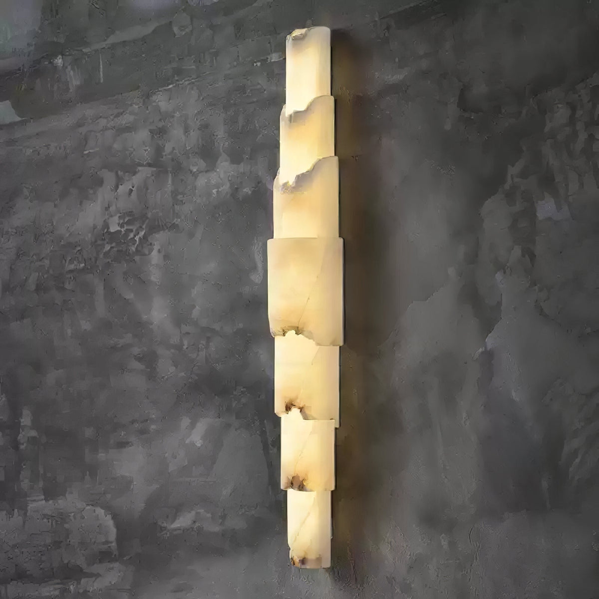 Cascading Alabaster Wall Sconce | Modern LED Wall Light