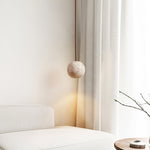Cassia Travertine Pendant Light – Sculptural Stone Trio for Modern Interiors