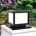 Cassian Solar Post Light – Modern Geometric Outdoor Lamp for Gardens & Pathways