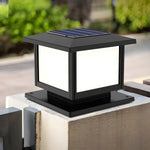 Cassian Solar Post Light – Modern Geometric Outdoor Lamp for Gardens & Pathways