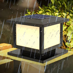 Cassian Solar Post Light – Modern Geometric Outdoor Lamp for Gardens & Pathways