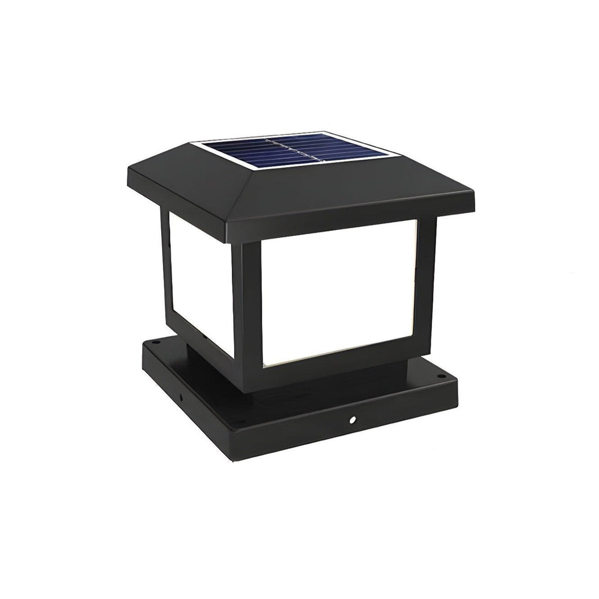 Cassian Solar Post Light – Modern Geometric Outdoor Lamp for Gardens & Pathways