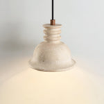 Cassian Stone Pendant Light – Travertine Bell Shade for Kitchen Island & Dining