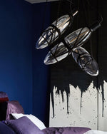 Castaway Glass Bottle Pendant Light, Artisan Mouth-Blown Glass Chandelier
